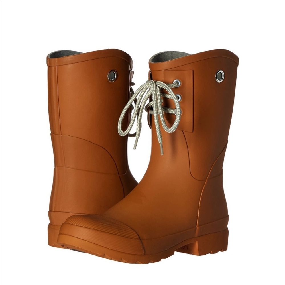 Nomad Tan lace Kelly B Rainboots 10